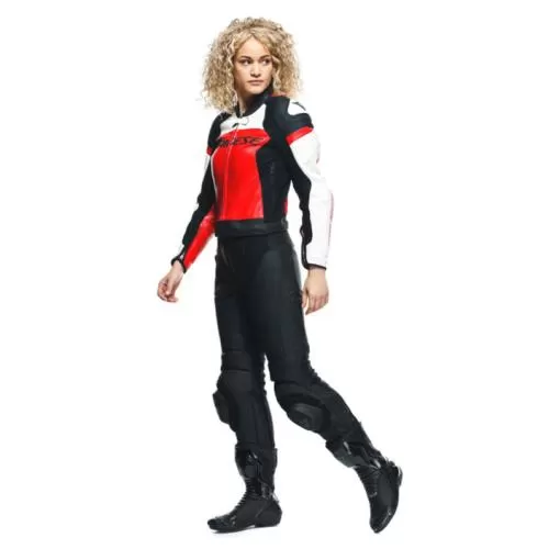 Dainese Lady Leather Suit 2 pcs. Mirage - black-red-white